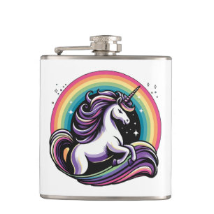 Raibow Unicorn Flask