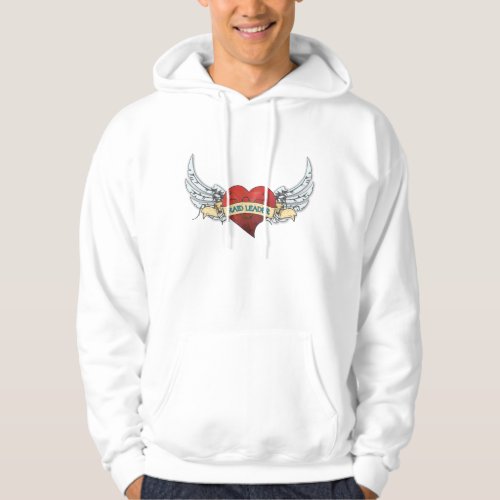 RAID LEADER Tattoo _ Heart and Wings Hoodie