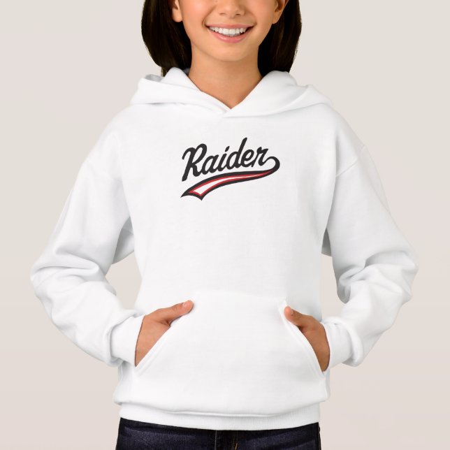 Raider Name Design – Power & Strength Style Hoodie (Front)