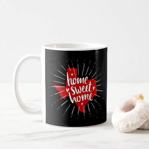 Raider Red and Black Home Sweet Home Texas Coffee Mug