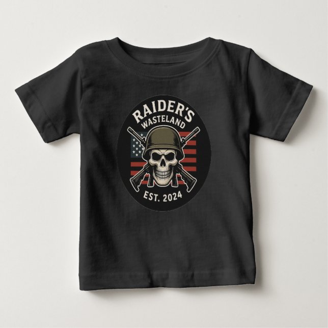 Raider’s Wasteland Official Logo Baby T-Shirt (Front)