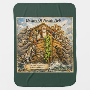 Raiders of Noah’s Ark Cartoon by Rick London Baby Blanket