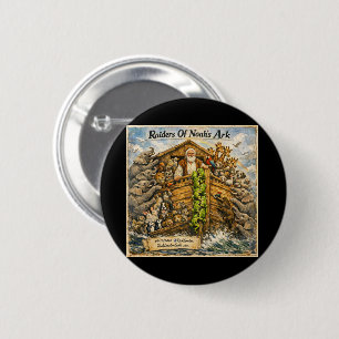 Raiders of Noah’s Ark Cartoon by Rick London Button