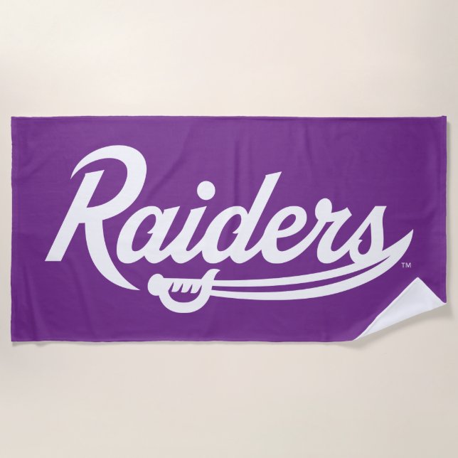 Raiders Script Beach Towel (Front)