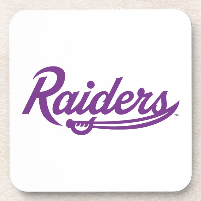 Raiders Script Beverage Coaster (Front)