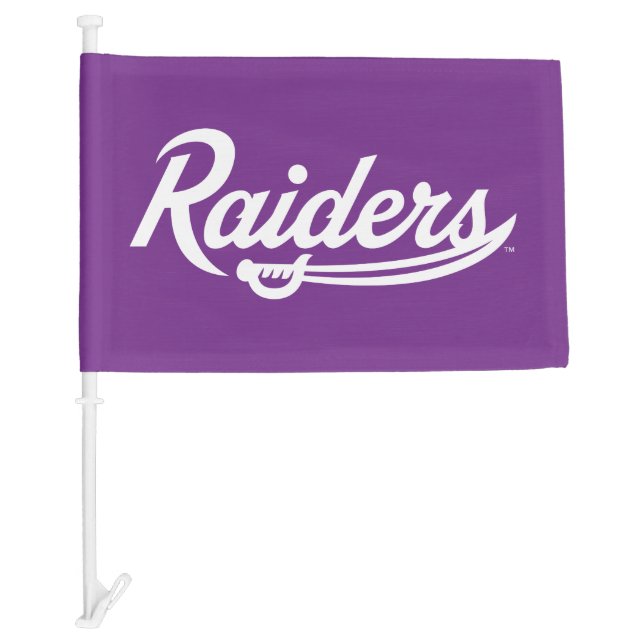 Raiders Script Car Flag (Front)