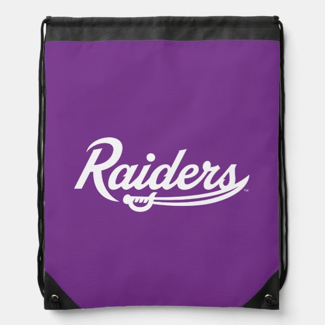 Raiders Script Drawstring Bag (Front)
