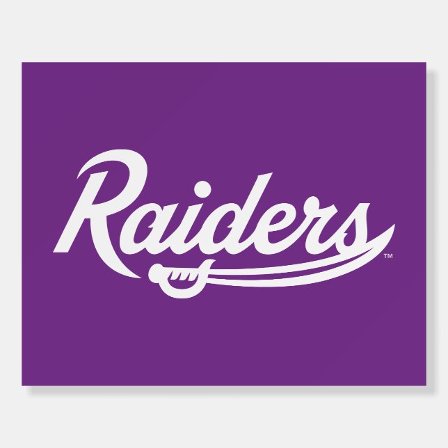 Raiders Script Foam Board (Front)