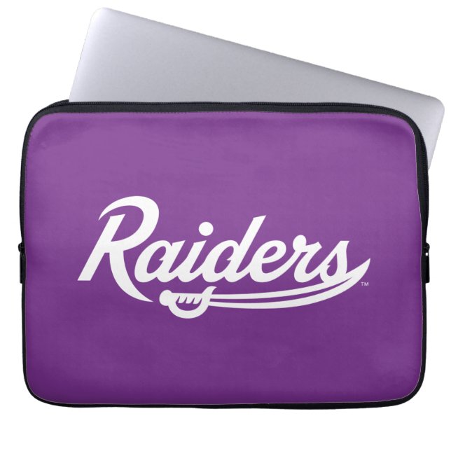 Raiders Script Laptop Sleeve (Front)