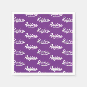 Raiders Script Napkins