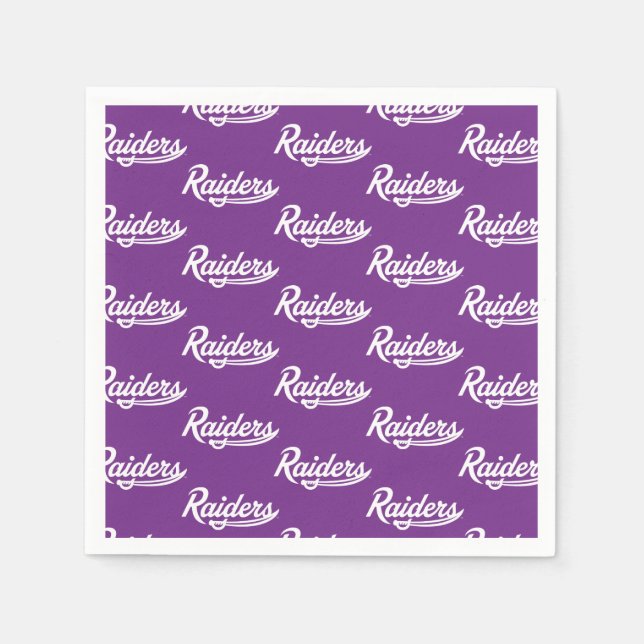 Raiders Script Napkins (Front)