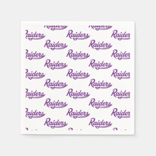 Raiders Script Napkins