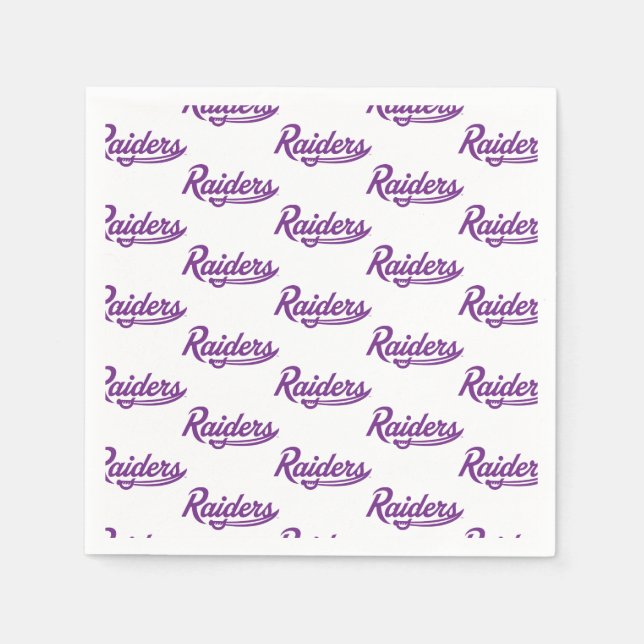 Raiders Script Napkins (Front)