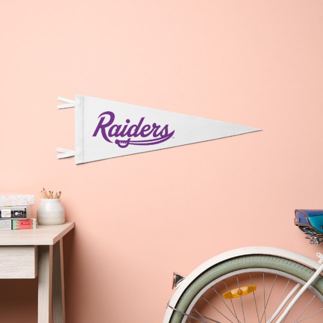 Raiders Script Pennant Flag (Front)