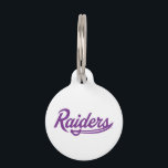Raiders Script Pet ID Tag<br><div class="desc">Get ready to completely level up your everyday swagger and show the world your undeniable school pride with this official University of Mount Union product! Whether you are a dedicated student crushing your classes in Alliance, a proud alumni representing your fierce collegiate roots, or a passionate fan cheering loudly for...</div>