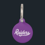 Raiders Script Pet ID Tag<br><div class="desc">Get ready to completely level up your everyday swagger and show the world your undeniable school pride with this official University of Mount Union product! Whether you are a dedicated student crushing your classes in Alliance, a proud alumni representing your fierce collegiate roots, or a passionate fan cheering loudly for...</div>