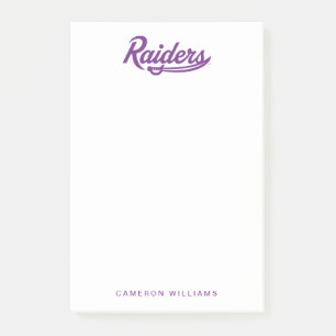 Raiders Script Post-it Notes