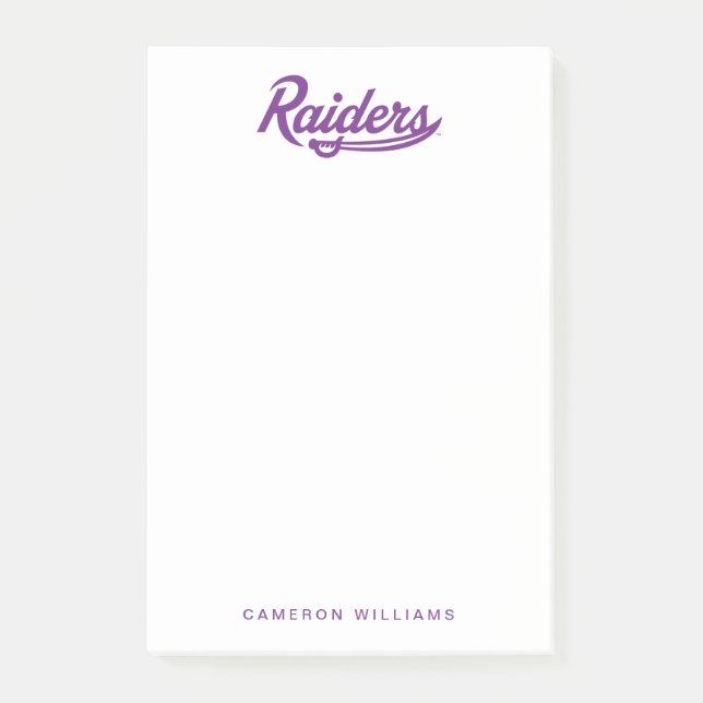 Raiders Script Post-it Notes (Front)