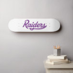 Raiders Script Skateboard<br><div class="desc">Get ready to completely level up your everyday swagger and show the world your undeniable school pride with this official University of Mount Union product! Whether you are a dedicated student crushing your classes in Alliance, a proud alumni representing your fierce collegiate roots, or a passionate fan cheering loudly for...</div>