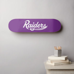 Raiders Script Skateboard
