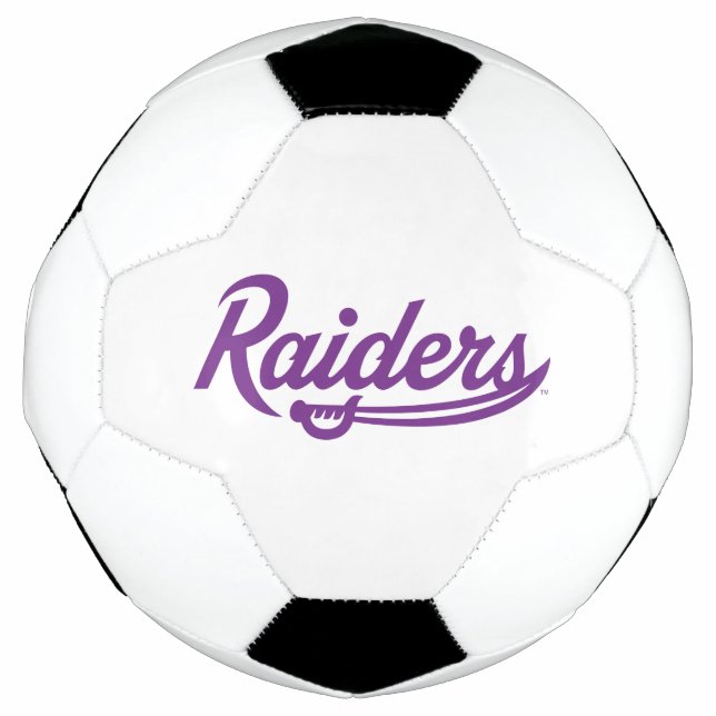 Raiders Script Soccer Ball (Front)