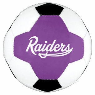 Raiders Script Soccer Ball