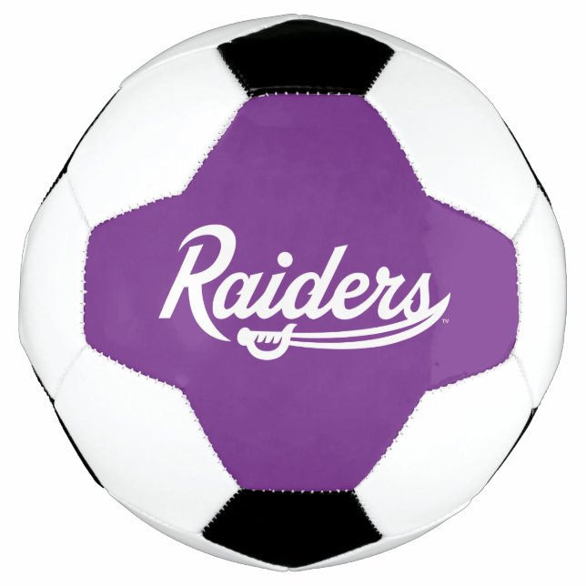 Raiders Script Soccer Ball (Front)