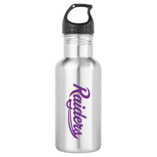 Raiders Script Stainless Steel Water Bottle