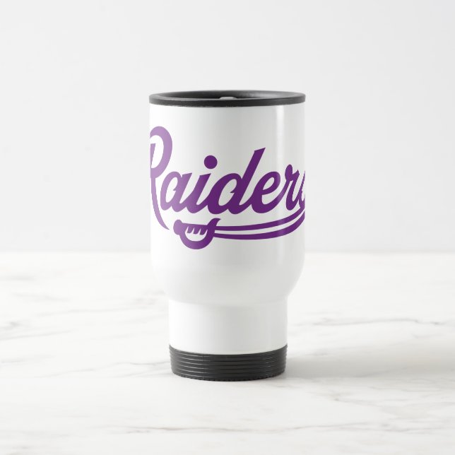 Raiders Script Travel Mug (Center)