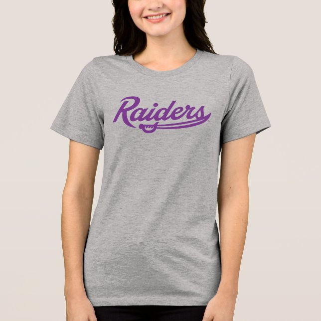 Raiders Script Tri-Blend Shirt (Front)