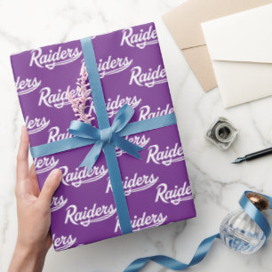 Raiders Script Wrapping Paper