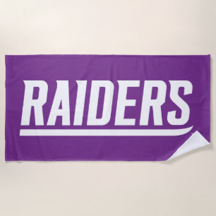 Raiders Text Beach Towel
