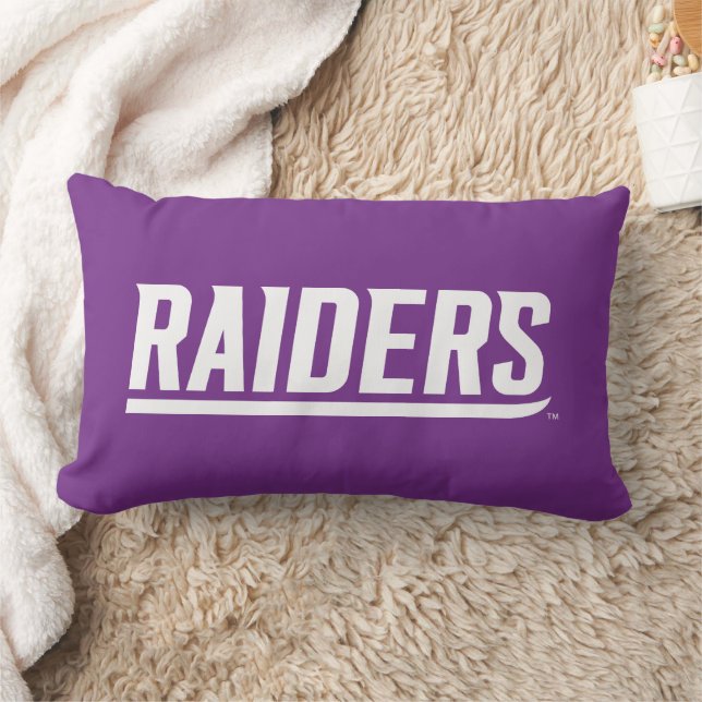 Raiders Text Lumbar Pillow (Blanket)