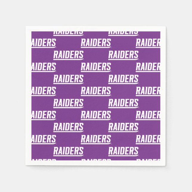 Raiders Text Napkins (Front)