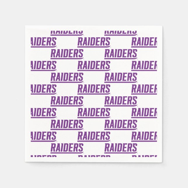 Raiders Text Napkins (Front)