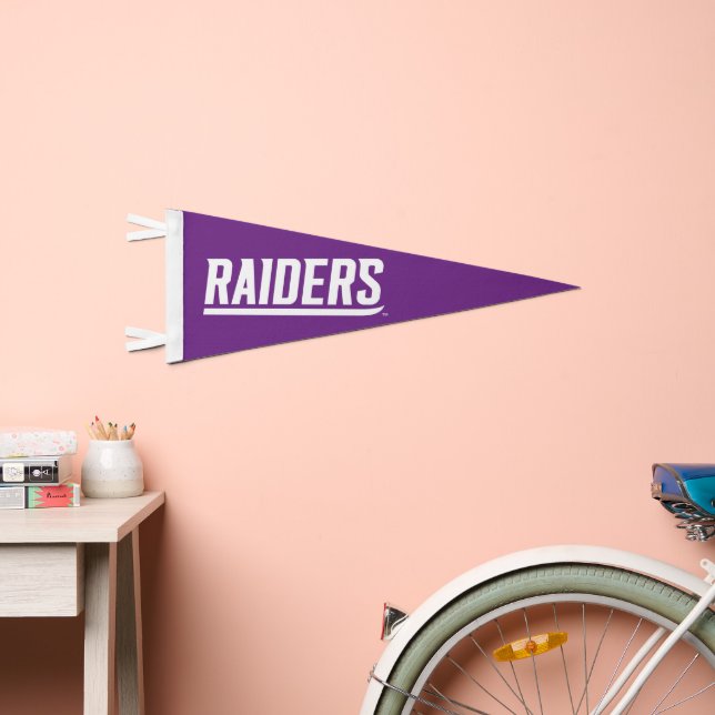 Raiders Text Pennant Flag (Front)