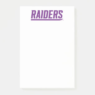 Raiders Text Post-it Notes