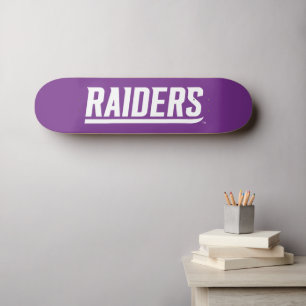 Raiders Text Skateboard