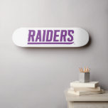 Raiders Text Skateboard<br><div class="desc">Get ready to completely level up your everyday swagger and show the world your undeniable school pride with this official University of Mount Union product! Whether you are a dedicated student crushing your classes in Alliance, a proud alumni representing your fierce collegiate roots, or a passionate fan cheering loudly for...</div>