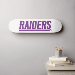 Raiders Text Skateboard