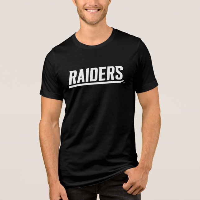 Raiders Text Tri-Blend Shirt (Front)