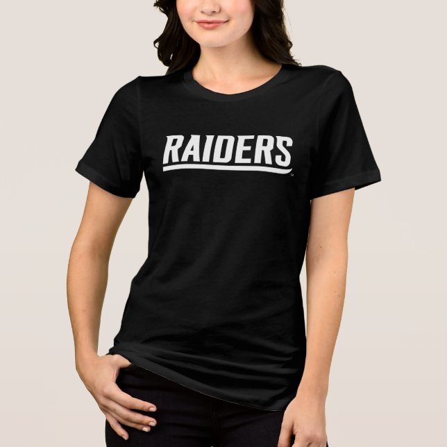 Raiders Text Tri-Blend Shirt (Front)