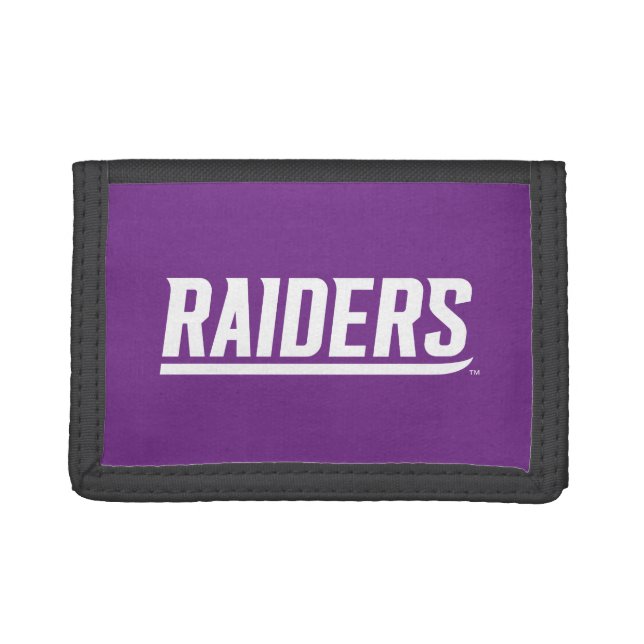 Raiders Text Trifold Wallet (Front)