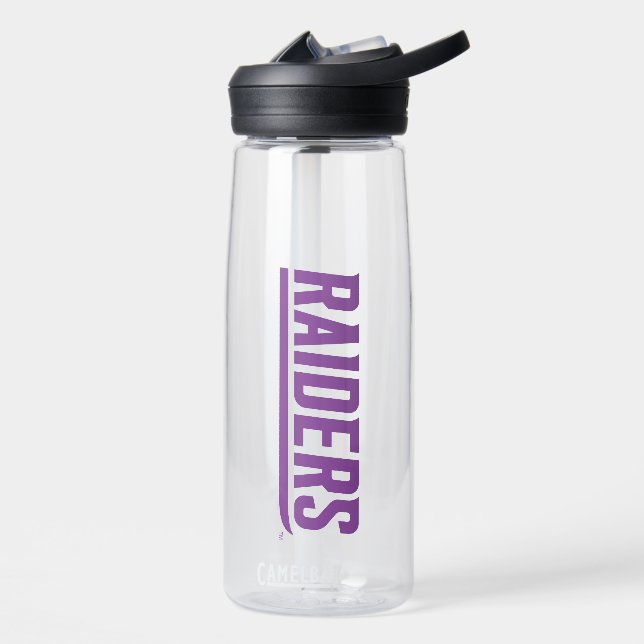 Raiders Text Water Bottle (Left)