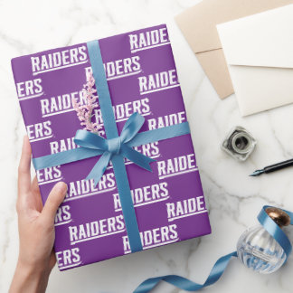 Raiders Text Wrapping Paper