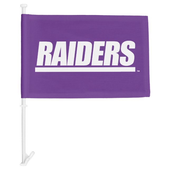 Raiders Wordmark Car Flag (Front)