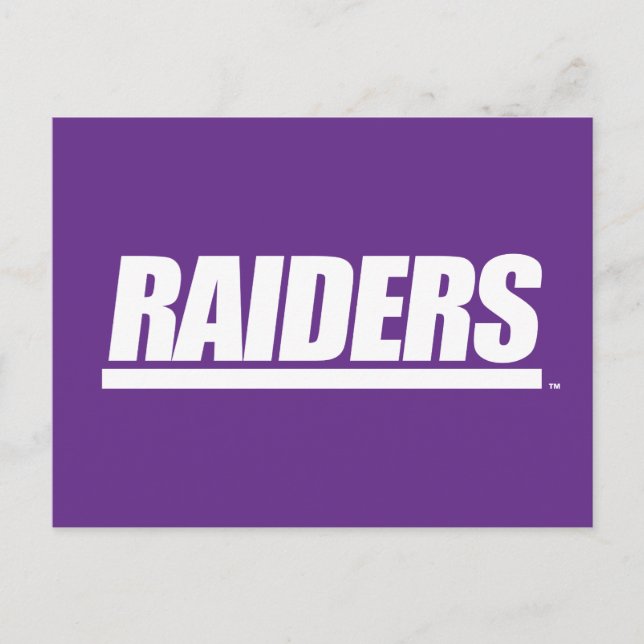 Raiders Wordmark Postcard (Front)