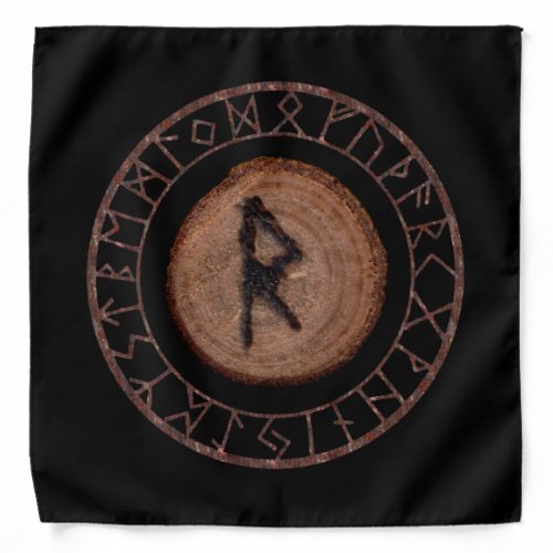 Raidho Elder Futhark rune Bandana