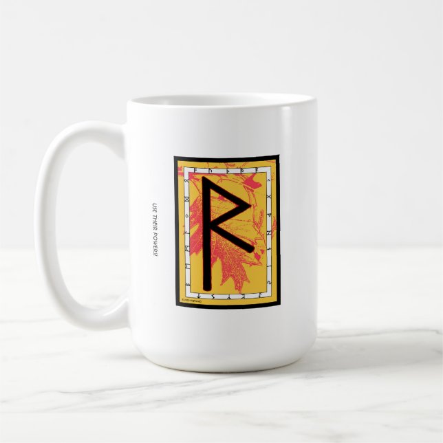 Raidho Rune Mug – Balance! (Left)
