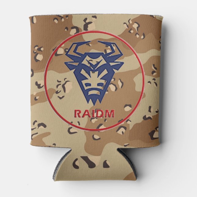 RAIDM Desert Storm Can Cooler (Front)
